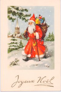 Weihnachtspostkarte, ca. 1907 von French School