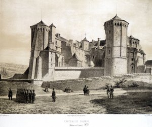 Schloss von Saumur (Maine & Loire) - Lithografie