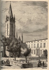 Kirche Saint-Jean-de-Malte in Aix-en-Provence - Gravur in PATRIE - Beschreibung der malerischen Frankreichs in 6 Bänden von Lucien Huard - Ende des 19. Jahrhunderts