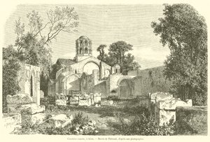 Römischer Friedhof in Arles (Stich) von French School