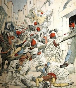 Bürgerkrieg in Marokko, Titelillustration aus Le Petit Journal, 18. Januar 1903