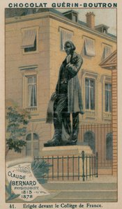 Claude Bernard, Physiologe, 1813-1878, errichtet vor dem College de France