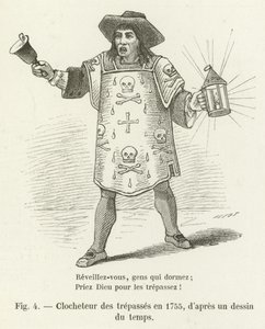 Totenglockner im Jahr 1755, nach einer Zeichnung der Zeit von French School