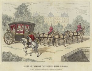Kutsche, Regierungszeit von Ludwig XIII. von Frankreich, 1610 von French School
