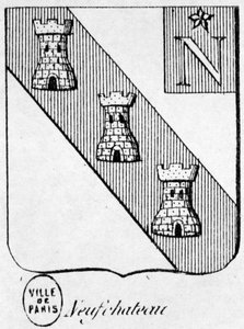 Wappen von Neufchateau - in „Das Allgemeine Wappenbuch des Französischen Kaiserreichs“ von Henry Simon von French School