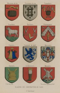 Wappen der Zünfte von Gent von French School