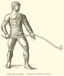 Sammlungen von Luynes, Statuette eines Retiarier, Bronze von French School