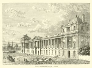 Kolonnade des Louvre von French School