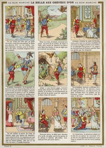 Comicstrip - Die Schöne mit dem goldenen Haar von French School