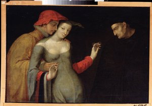 Eine Szene aus der Commedia dell