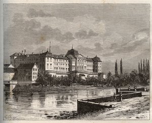 Commercy - La Meuse (55), Lothringen, Frankreich - Gravur in „La France illustree: geographie, histoire, administration statistique“ von V.A. Malt-Brown. 1884