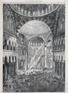Konstantinopel: die Hagia Sophia Moschee - in „La Presse Illustrée“, Dez. 1869 von French School