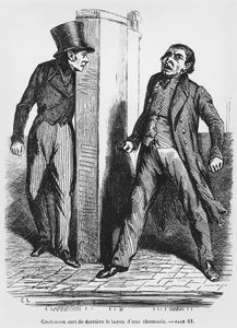 Contenson und Vautrin, Illustration aus Splendeurs et Misères des Courtisanes von Honoré de Balzac, veröffentlicht 1867 von French School