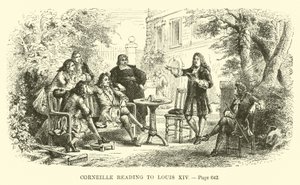 Corneille liest Ludwig XIV. vor