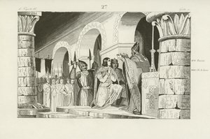 Krönung von Ludwig III. und Karlmann zu Königen von Westfranken, 879 von French School