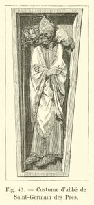Kostüm des Abtes von Saint-Germain des Prés von French School
