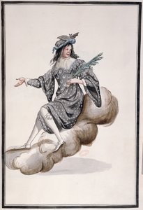 Kostüm für Nacht für das Ballet de la Nuit von Jean-Baptiste Lully, getanzt von Ludwig XIV., 23. Februar 1653 von French School