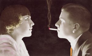 Paar mit einer Zigarette, 1917