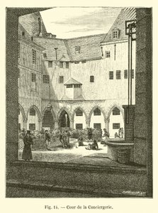 Hof der Conciergerie von French School