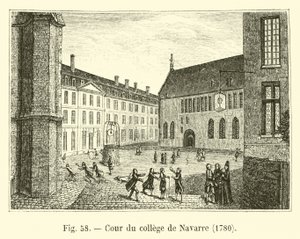 Hof des Kollegs von Navarre, 1780