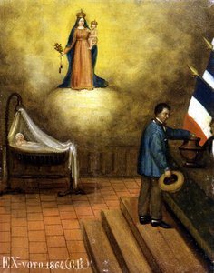 Wiege in einem Wahllokal - Ex-Voto, Musée de Jouques