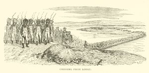 Überquerung von Lobau (Gravur)