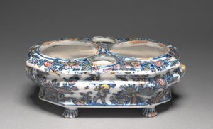 Essig- und Ölständer, hergestellt von Héraud-LeRoy-Manufaktur, ca. 1740 von French School