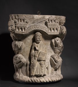 Daniel in der Löwengrube, ca. 1125-1150 von French School