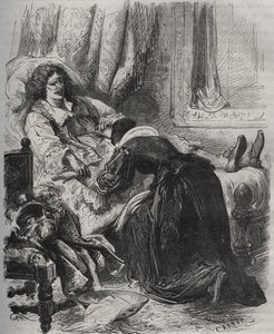 Tod von Jean Baptiste (Jean-Baptiste) Poquelin, genannt Moliere (1622-1673), 17. Februar
