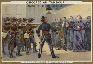 Tod von Monsignore Darboy, Erzbischof von Paris, 1871 von French School