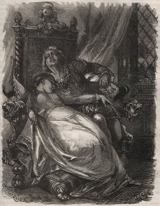 Tod von Paolo und Francesca: die Frau von Francesca Da Rimini von French School