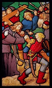Darstellung des Kreuzwegs; aus der Kapelle im Hotel Cluny von French School