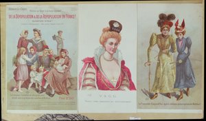 Entvölkerung und Wiederbevölkerung in Frankreich, Broschüre von Arthur Le Creps gegen den Malthusianismus, 1895 von French School