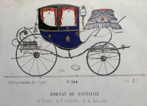 Entwurf für ein Coupe Dorsay de Fantaisie
