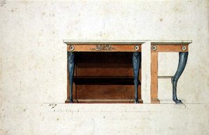 Entwurf für einen Directoire-Konsolentisch (um 1795)