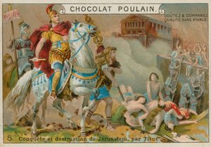 Zerstörung Jerusalems durch Titus, Chocolat Poulain Sammelkarte