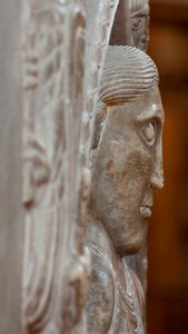 (Detail) Christus in Majestät, der Wandelgang