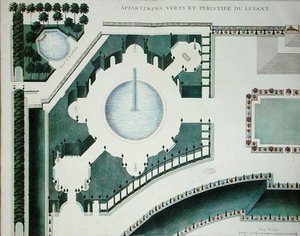 Detail der Gärten von Marly von French School