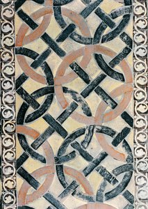 Detail des Pflasters aus der Chapelle de la Vierge