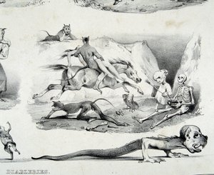 Diableries (Bilder des Teufels) - von Le Poitevin von French School