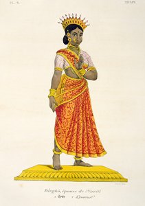 Dirgha, Frau von Nirriti, graviert von C. de Motte (1785-1836) von French School