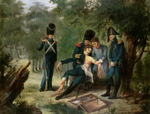 Doktor Larreys Ambulanz in der Schlacht von Hanau, 30.-31. Oktober 1813 von French School