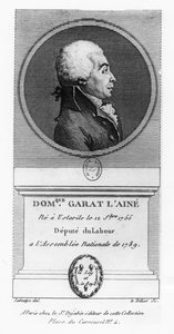 Dominique-Joseph, Comte de Garat (Stich) von French School