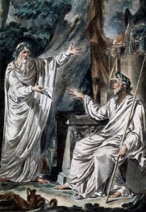 Druiden, Bühnenkostüme, Gravur. Frankreich von French School