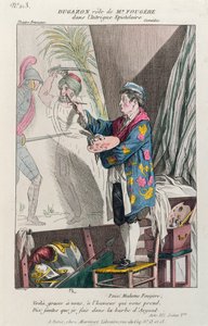 Dugazon in der Rolle des Malers Fougère in Intrigue Epistolaire, aufgeführt in Paris am Théâtre Français, 1799