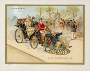 Exzentrisches Vintage-Auto von French School