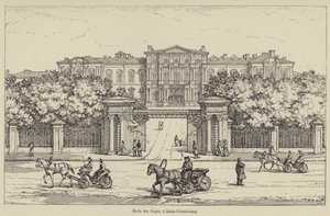 Ecole des Pages, in Sankt Petersburg (Gravur) von French School