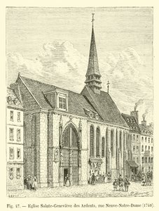 Kirche Sainte-Geneviève des Ardents, Rue Neuve-Notre-Dame, 1704 von French School