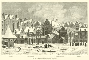 Kirche der Unschuldigen, um 1550 von French School