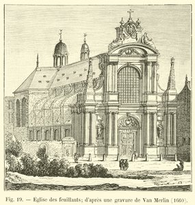 Eglise des Feuillants, nach einer Gravur von Van Merlin, 1660 von French School